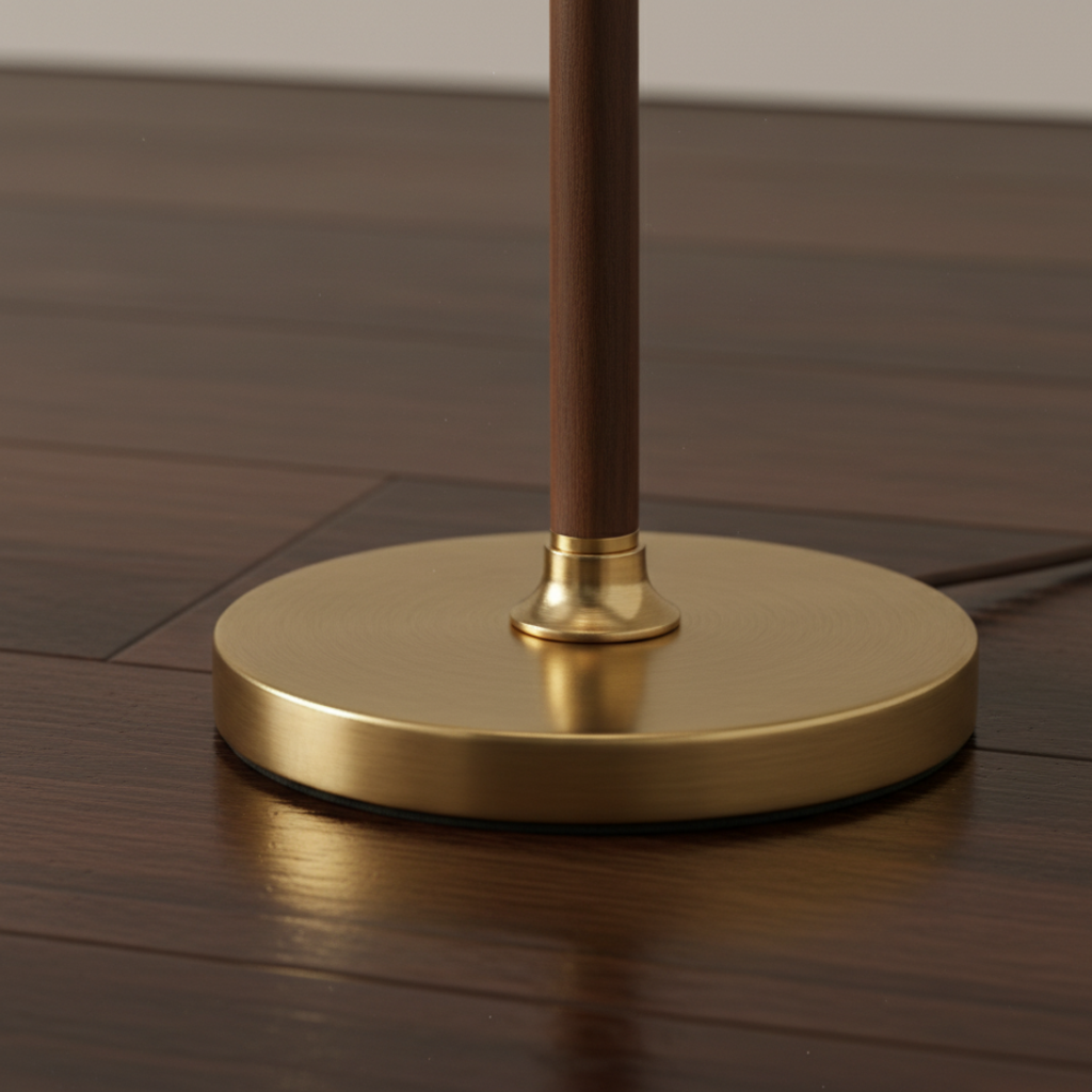 LunaraGlow | Élégante lampe sur pied en papier de riz moderne pour le salon