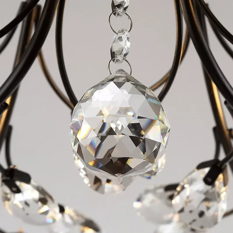 Lampe de plafond en cristal minimaliste