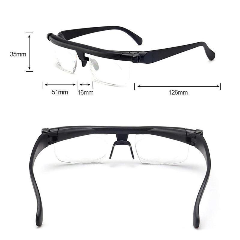 Sandsberg | Lunettes de lecture réglables Unisexe | Lentille zoom ajustable | Noir