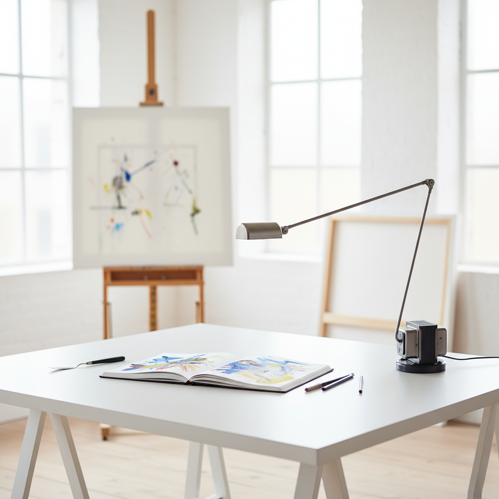 PivotLamp | Lampe de Bureau LED Moderne Minimaliste avec Bras Ajustable