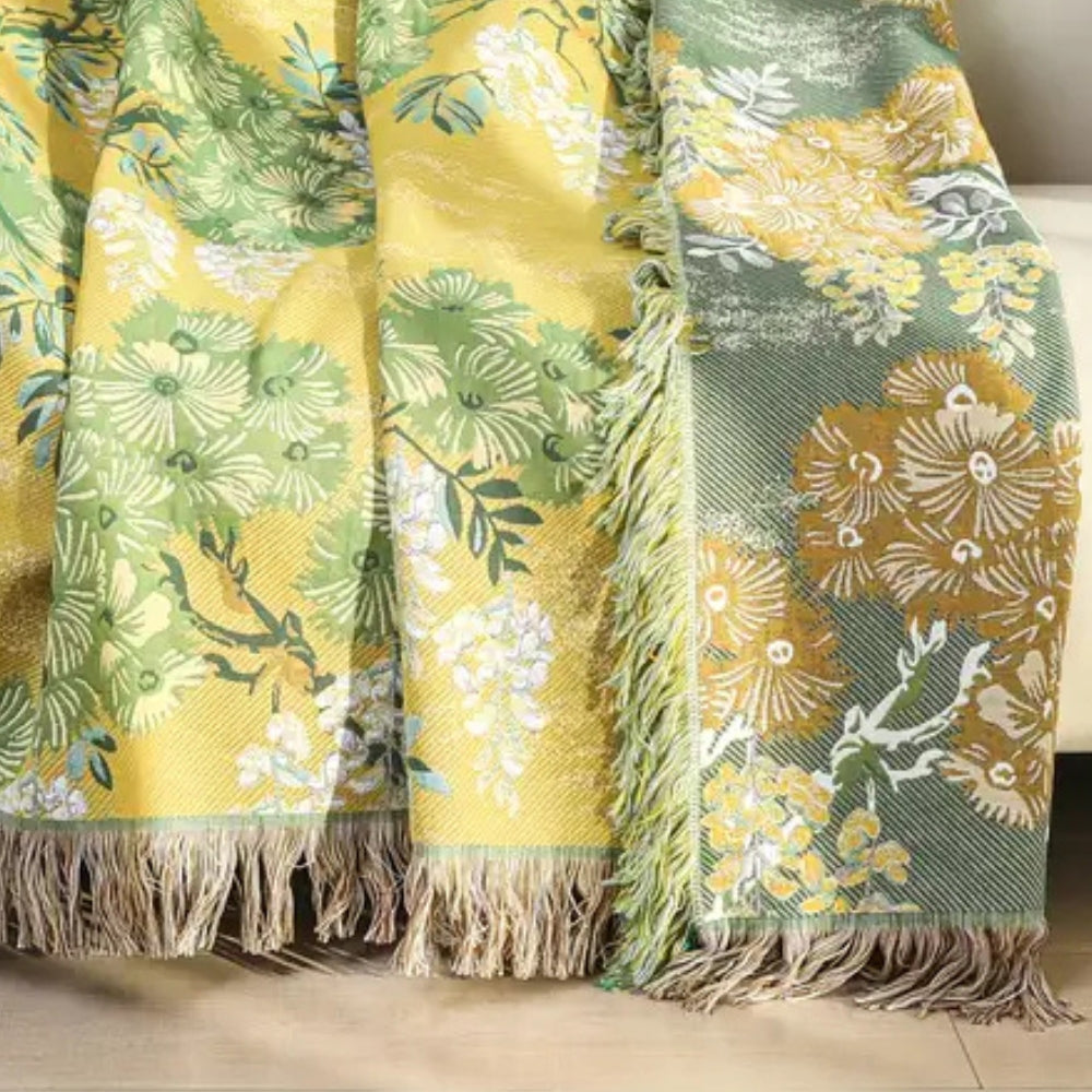 Couverture en Coton Arbres de Mûrier Luxuriante