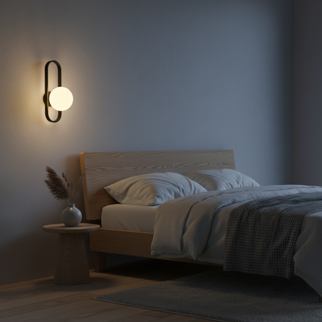 Applique Murale en Verre Élégante - Lumière Murale Moderne pour une Atmosphère Intérieure Conviviale