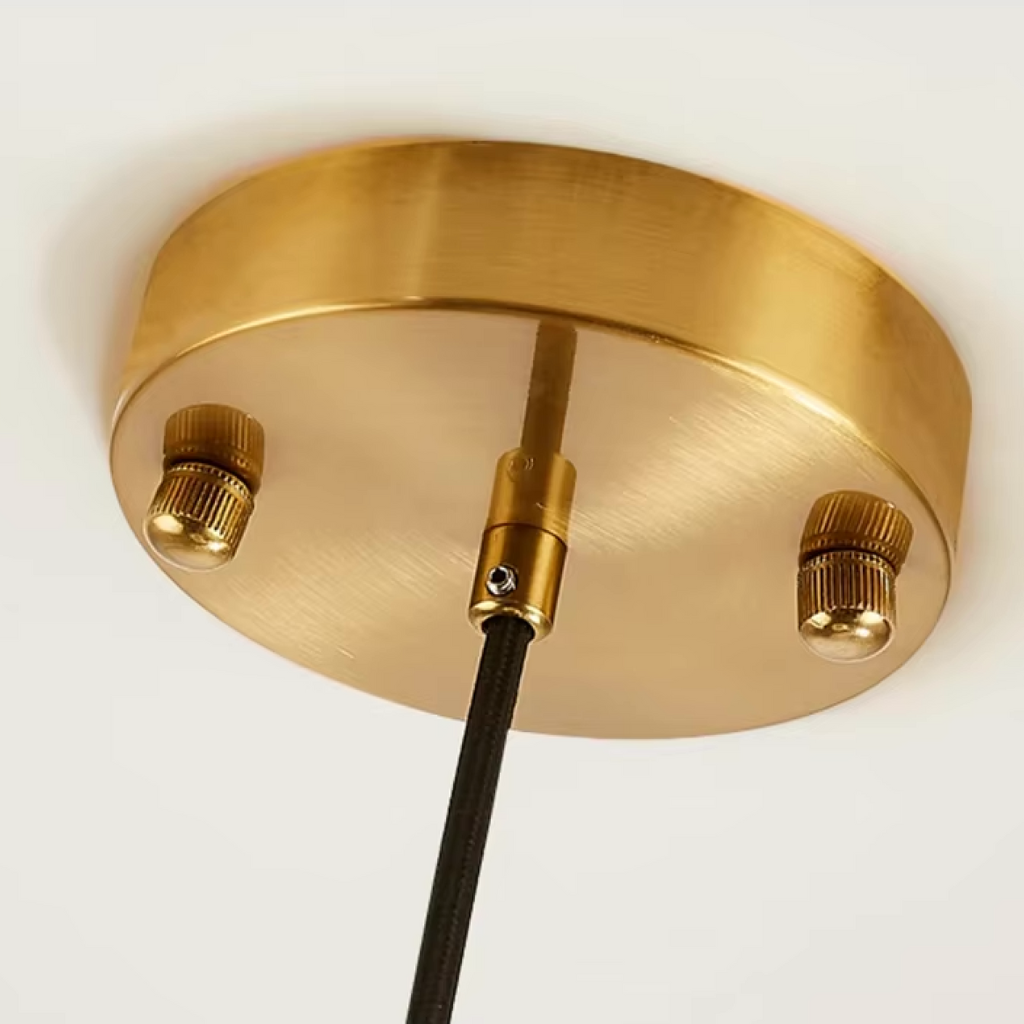 Lustre en Verre Moderne - Design de Dôme Ajustable pour Îlot de Cuisine