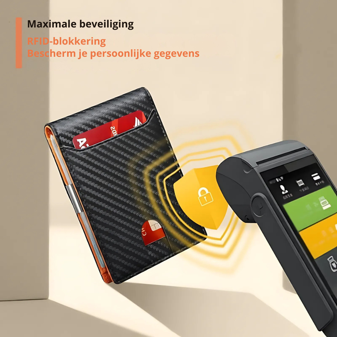 Skanto | Portefeuille RFID SafeSlim en Cuir pour Homme – Compact, Mince & Sécurisé