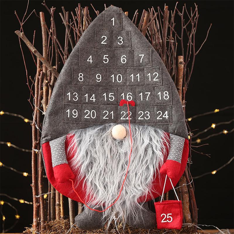 Calendrier de l'Avent Santa en forme de Père Noël