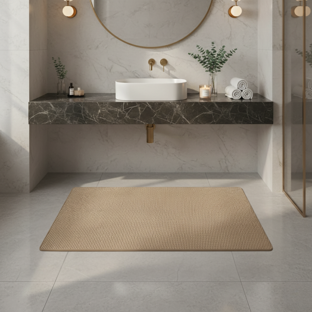 Tapis de Salle de Bain Premium Antidérapant | Tapis de Bain Lavable et Absorbant pour Sols de Salle de Bain