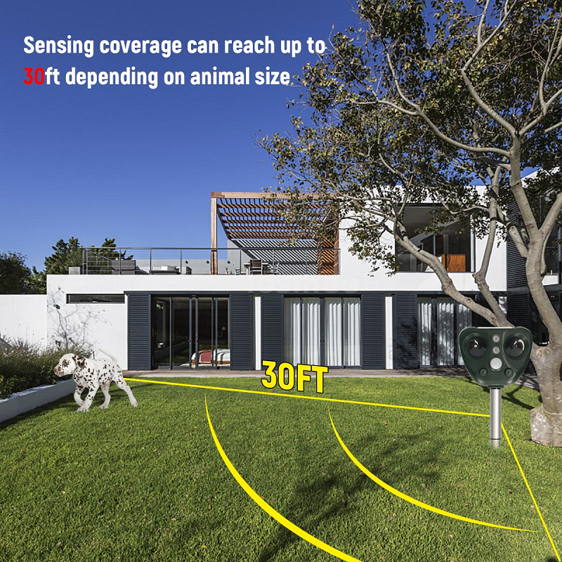 Skanto | Répulsif Ultrasonique pour Oiseaux, Alimenté par Énergie Solaire