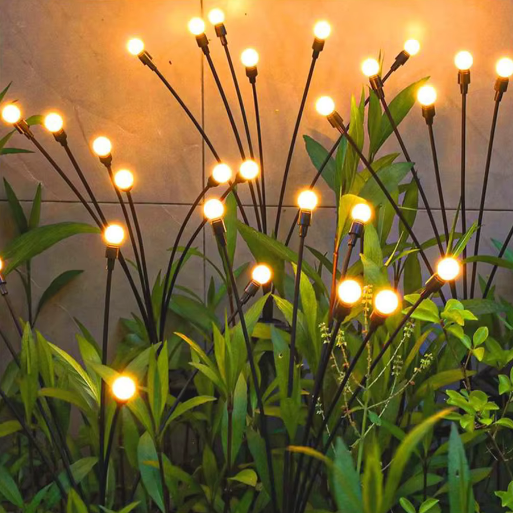 Luminaires de Jardin Solaires Élégants | Éclairage Extérieur Étanche avec 120 Lumens pour Jardins ou Terrasses Éblouissants