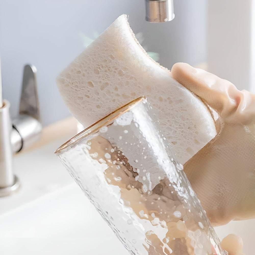 Éponge à Vaisselle Naturelle en Fibre de Coco