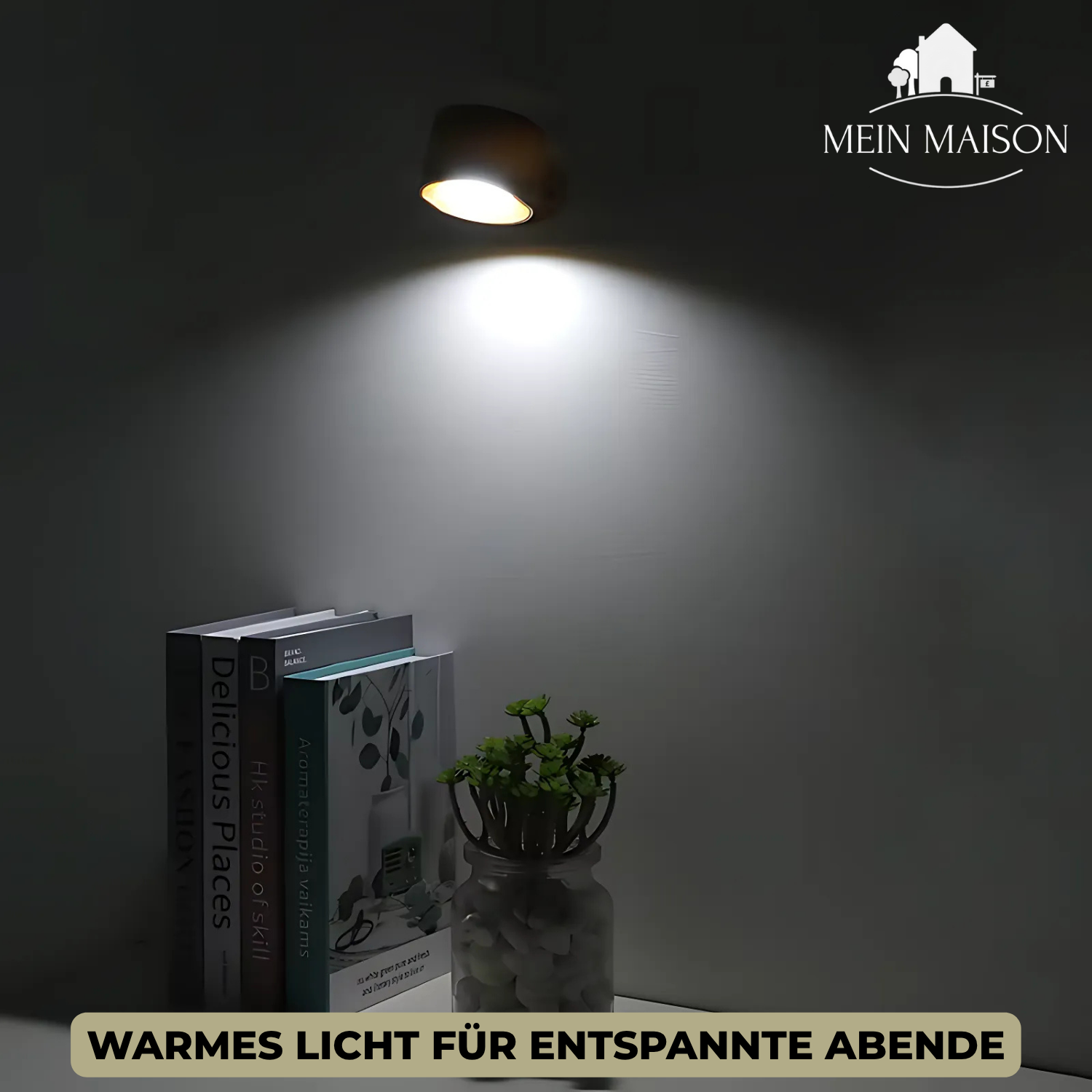 Applique LumiScandi | Sans fil & Rechargeable | Design Scandinave | Bois Chêne