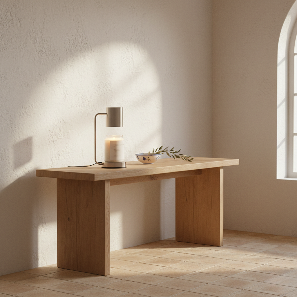 Lampe Réchauffe-Cierge Élégante - Lampe Électrique à Double Usage pour une Ambiance Cocooning