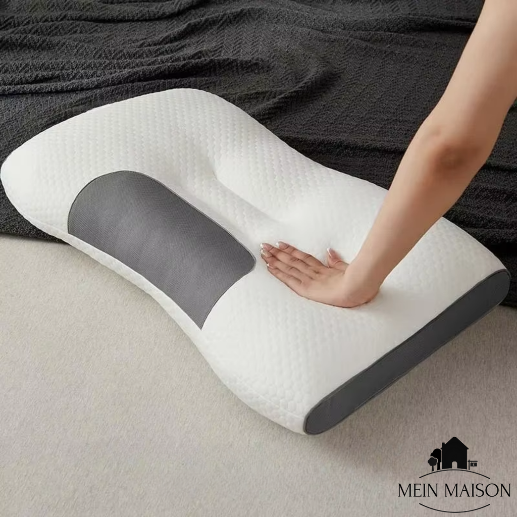 Coussin cervical orthopédique OrthoRest | Contour ergonomique | Mousse à mémoire | Respirant