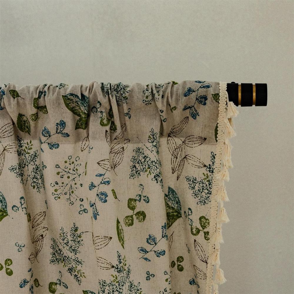 Rideaux en Voile de Fleurs Sauvages