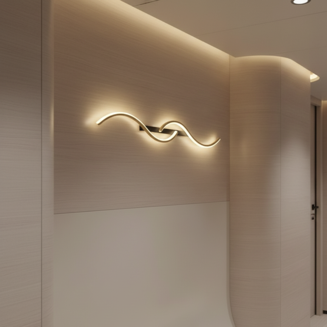 Applique Murale LED Élégante - Appliques Murales Modernes en Aluminium pour Intérieurs Stylés