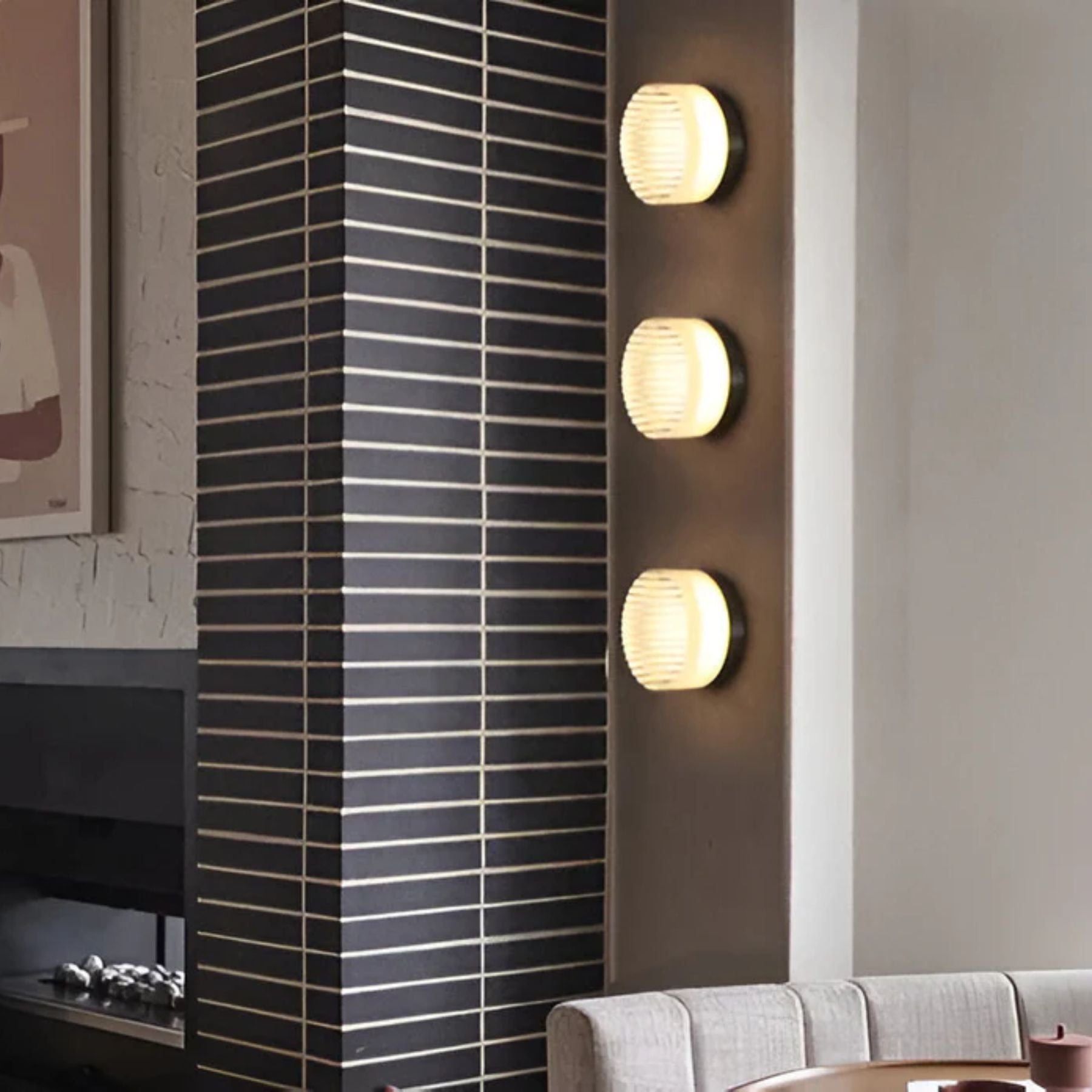 Applique LED ronde pour escaliers