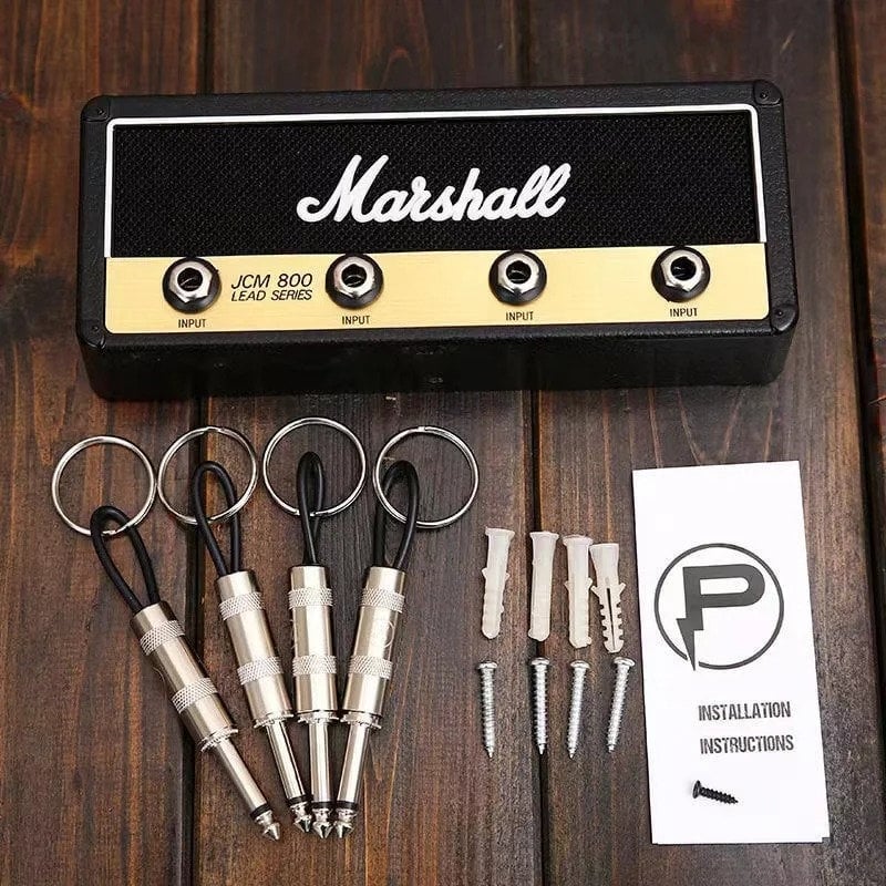Keyamp Porte-clés | Design amplificateur de guitare | Tableau mural porte-clés avec entrées Jack