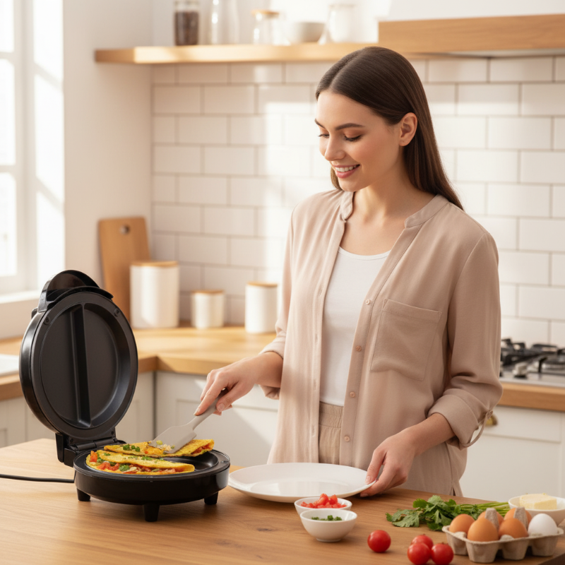 DualCook™ – Appareil de petit-déjeuner à double face pour des matins sans effort, rapides et sans stress [50 % de réduction]
