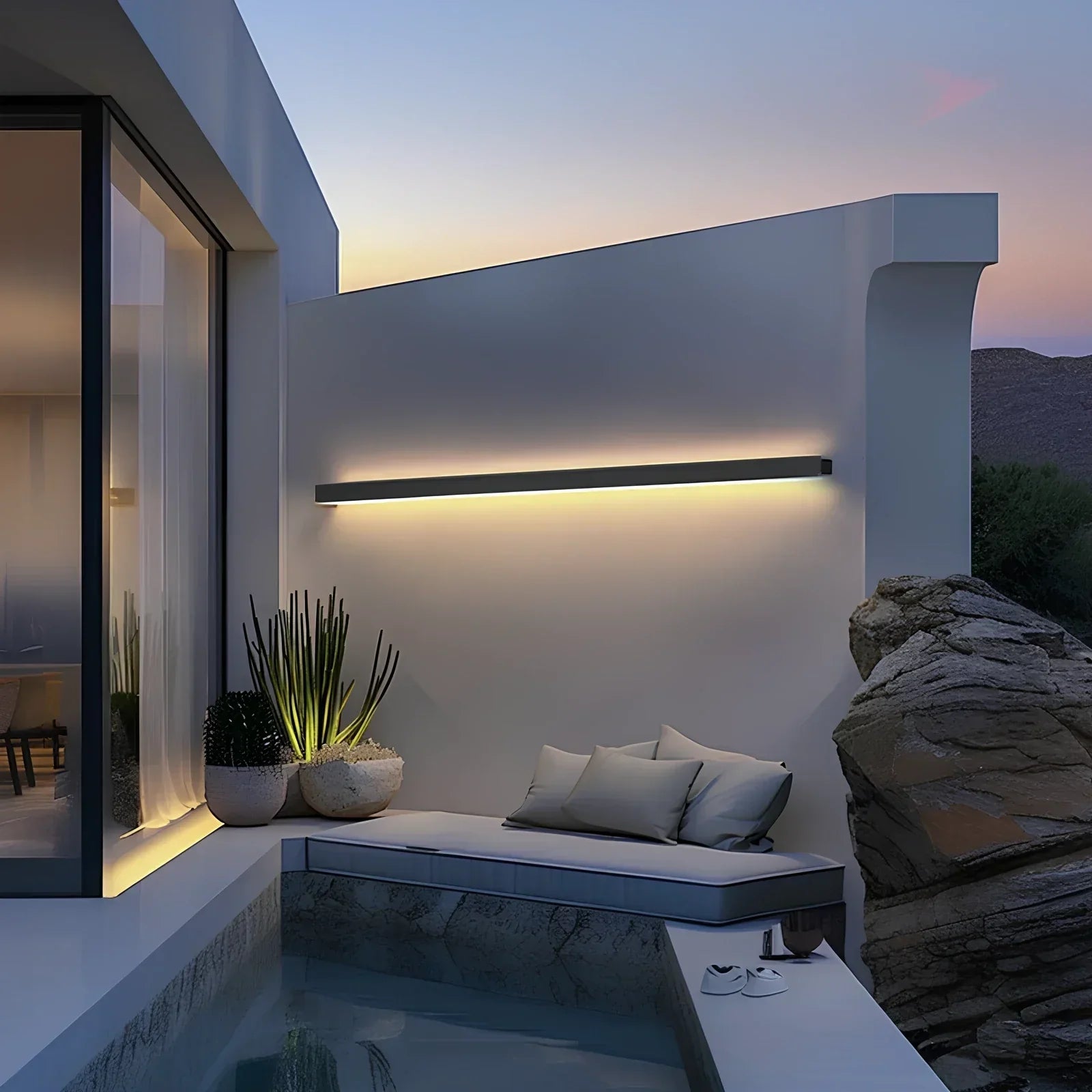 Aurexil – Lampe d'extérieur LED moderne en fer forgé et aluminium