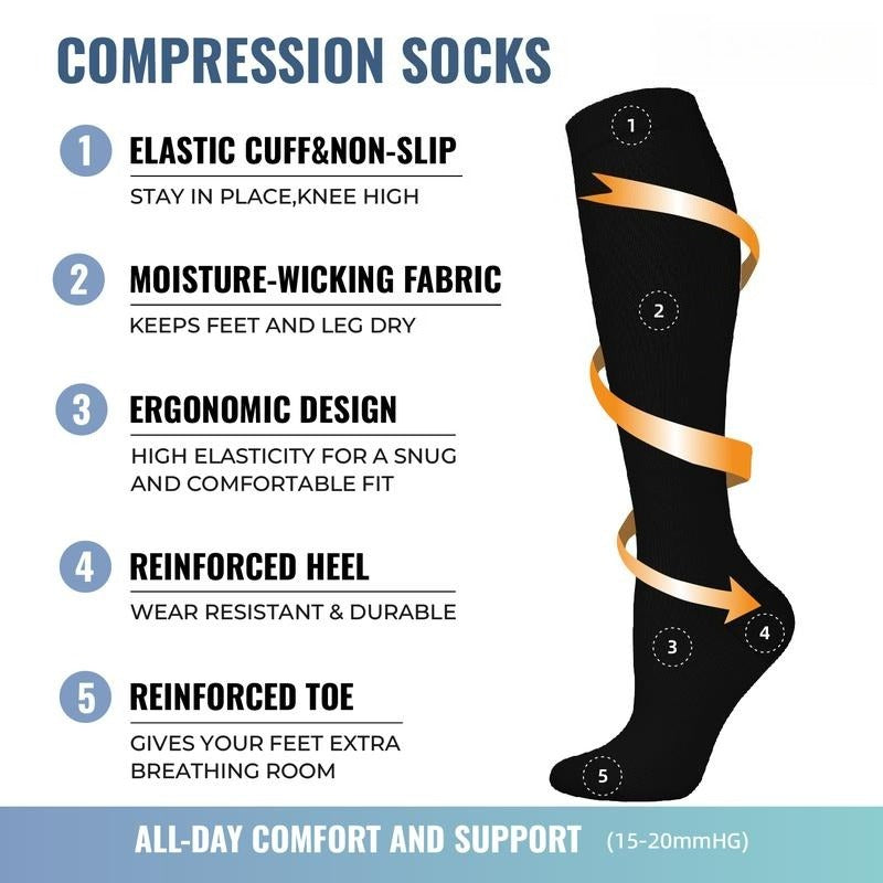 Chaussettes de Compression Vibrantes