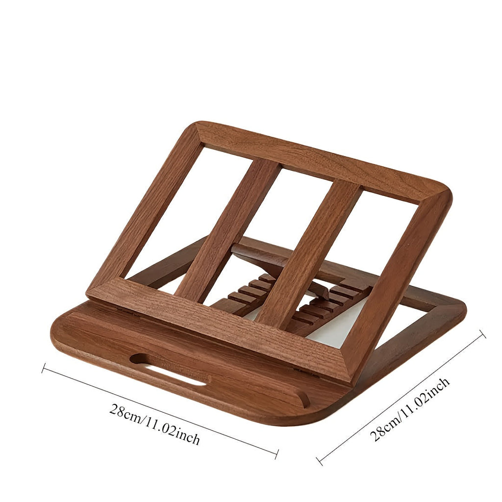 WOODIFY - Support en bois ajustable pour ordinateur portable de 11 pouces, accessoire de bureau pliable