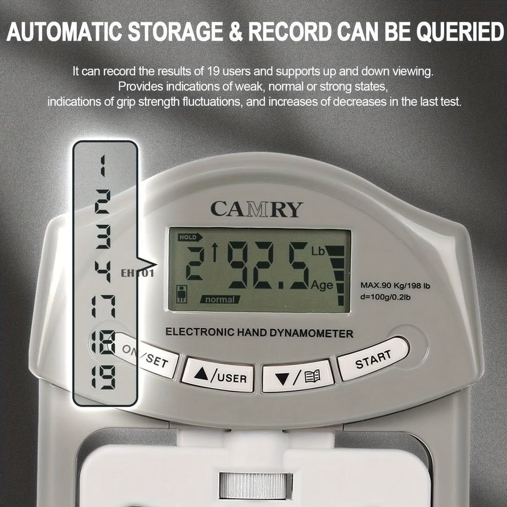 GRIPMETER PRO – Testeur de force de préhension numérique avec capture automatique