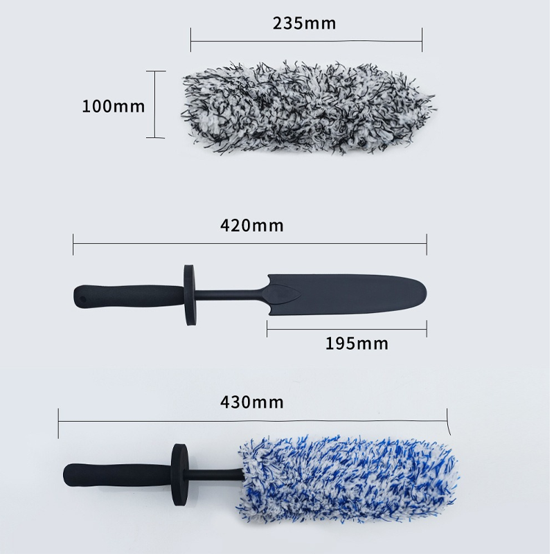 WheelGlow™ | Brosse à jantes en microfibre – Nettoyage en profondeur sans rayures pour des roues impeccables