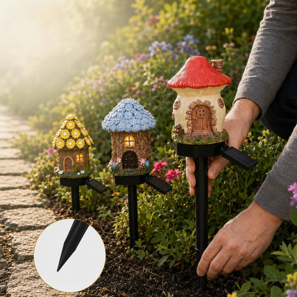 MUSHLUNA – Lampe de jardin champignon solaire pour une décoration extérieure enchanteresse
