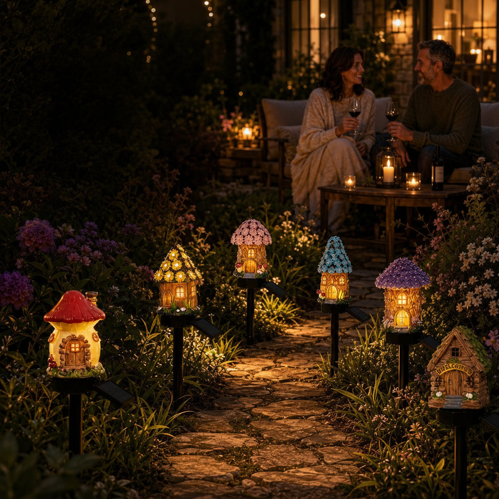 MUSHLUNA – Lampe de jardin champignon solaire pour une décoration extérieure enchanteresse