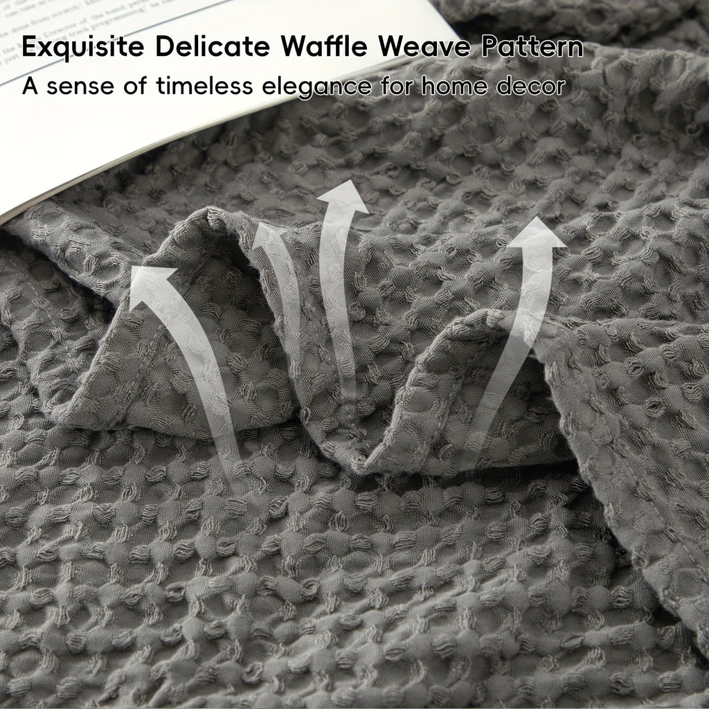 CLOUDWEAVE – Couverture légère en waffle pour un confort douillet toute l'année