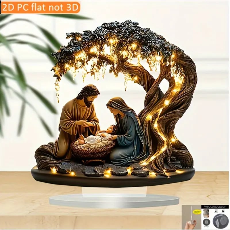 FaithLight - Scène de crèche lumineuse