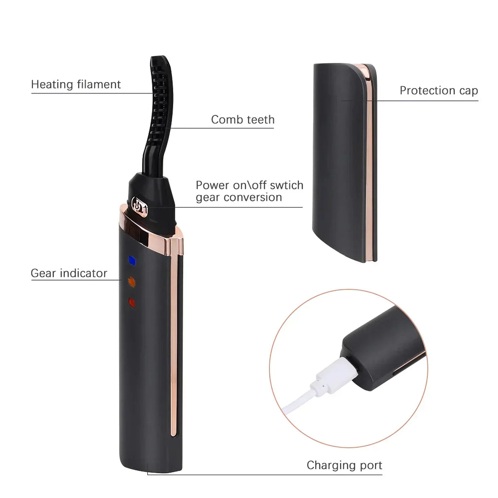 LuxeLash Pro™ | Recourbe-cils USB rechargeable à chauffage rapide