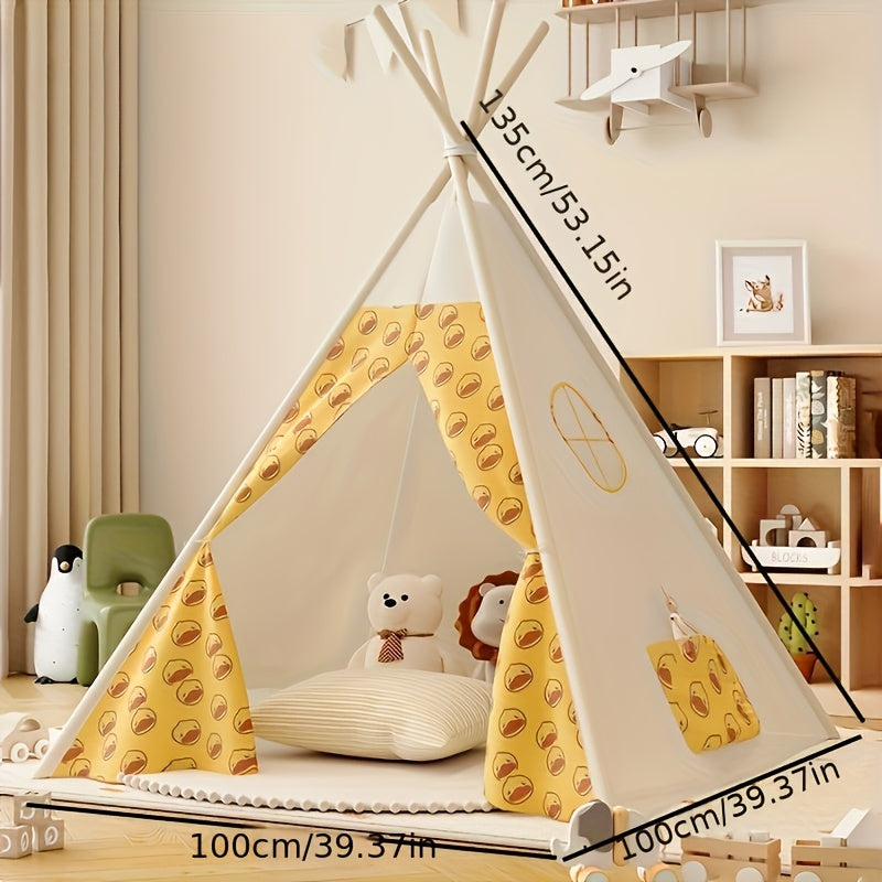 KiddieTipi Tente Tipi Multifonctionnelle - Tentes Douces pour Intérieur et Extérieur