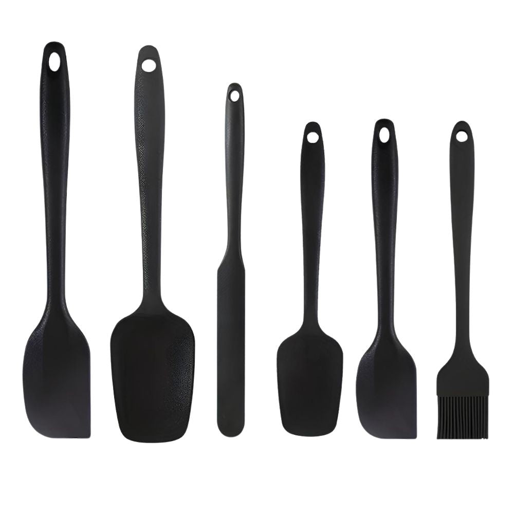 Ensemble de Spatules en Silicone Flexible | Ensemble de 6 Pièces