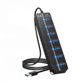 Hub USB 3.0 à 7 ports avec interrupteur – PortMaster (1+1 GRATUIT)