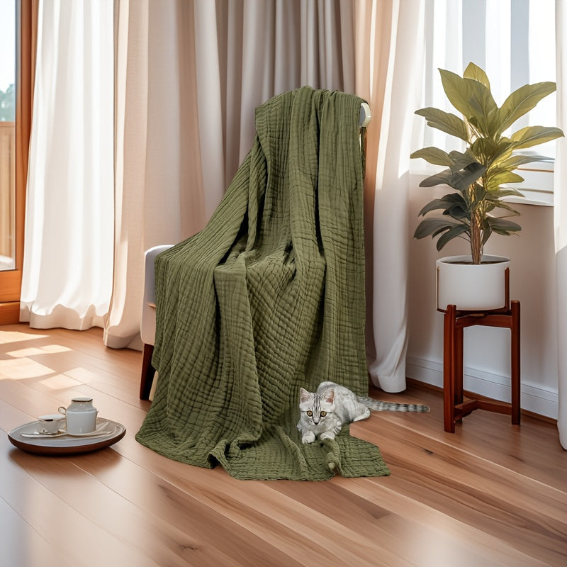 CLOUDNEST – Couverture en gaze de coton ultra-respirante à 6 couches pour un confort toute l'année