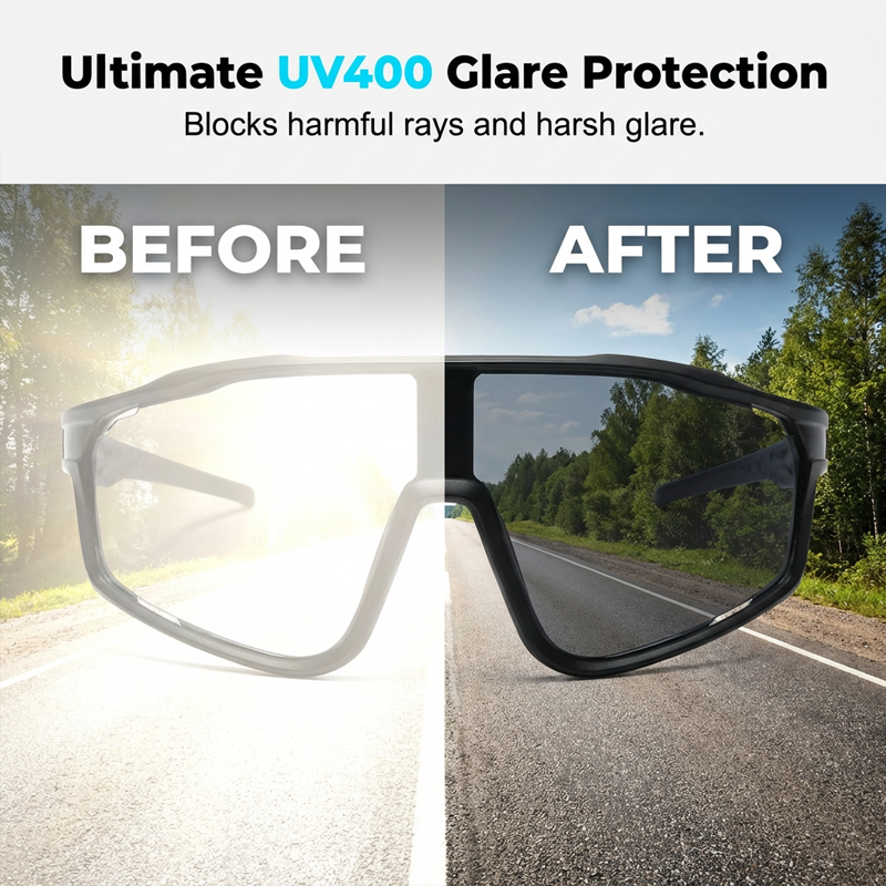 VisionFlex™ | Lunettes de sport – Photochromiques, protection UV & design panoramique