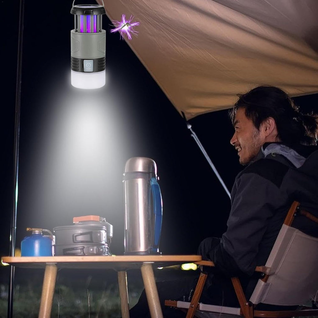 Lampe UV avec piège à mouches alimentée par énergie solaire – Zynora