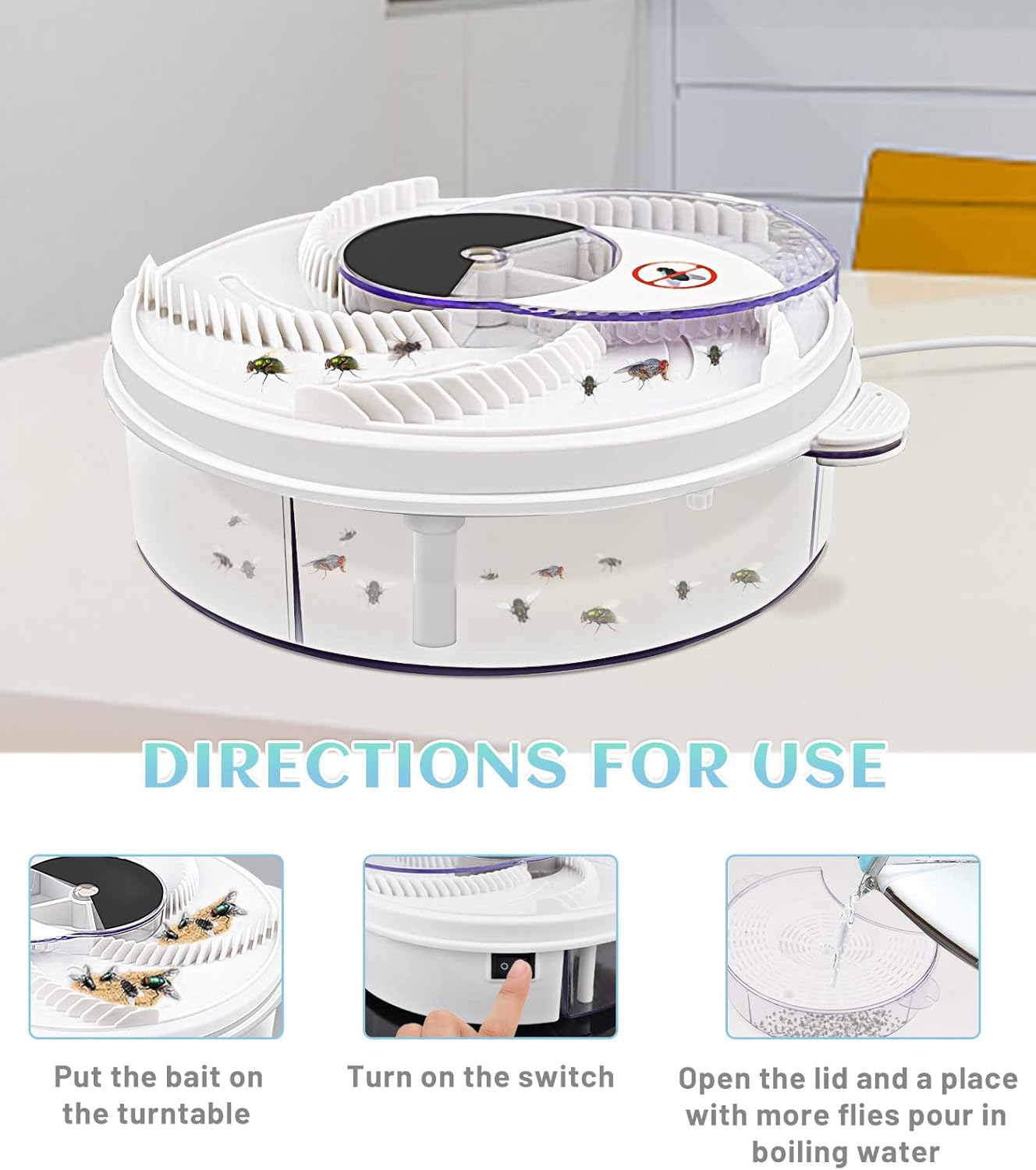 FlyFree™ | Silencieux & sans produits chimiques contre les mouches