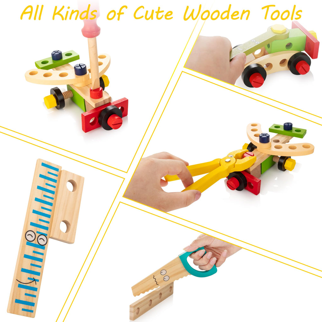 Coffre à Outils en Bois pour Enfants - Créatif et Éducatif