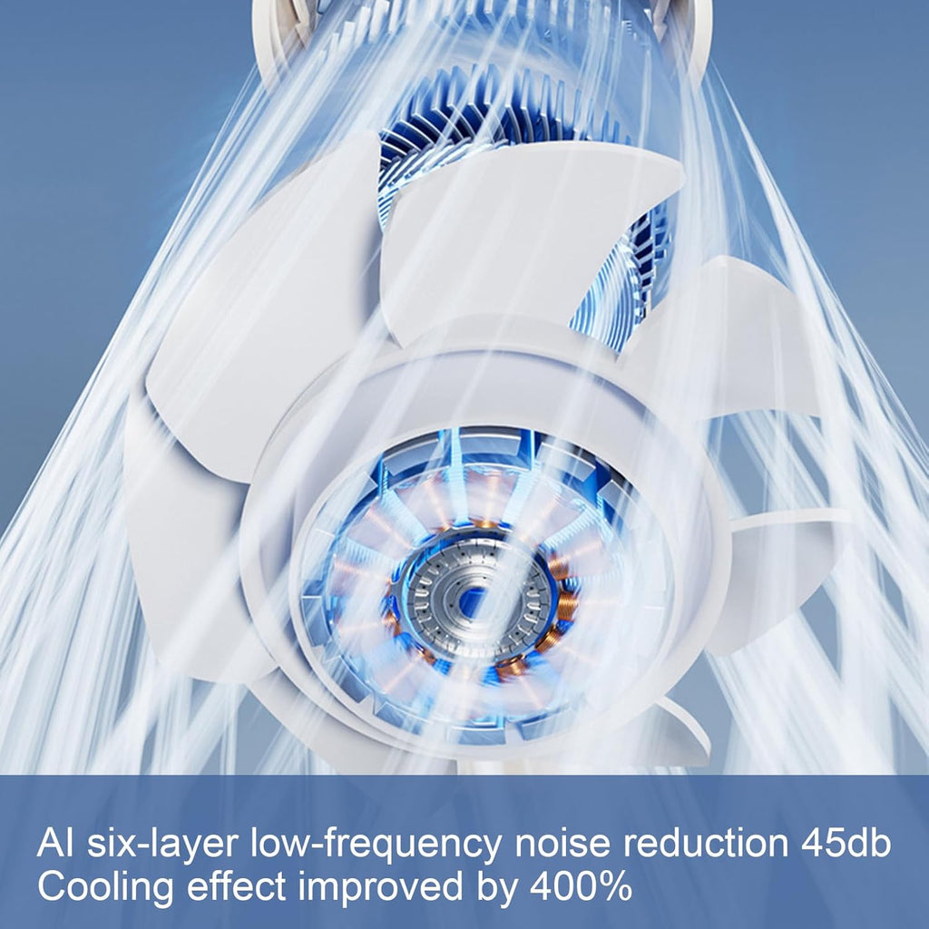 Ventilateur portable pliable à main avec affichage LED 100 vitesses