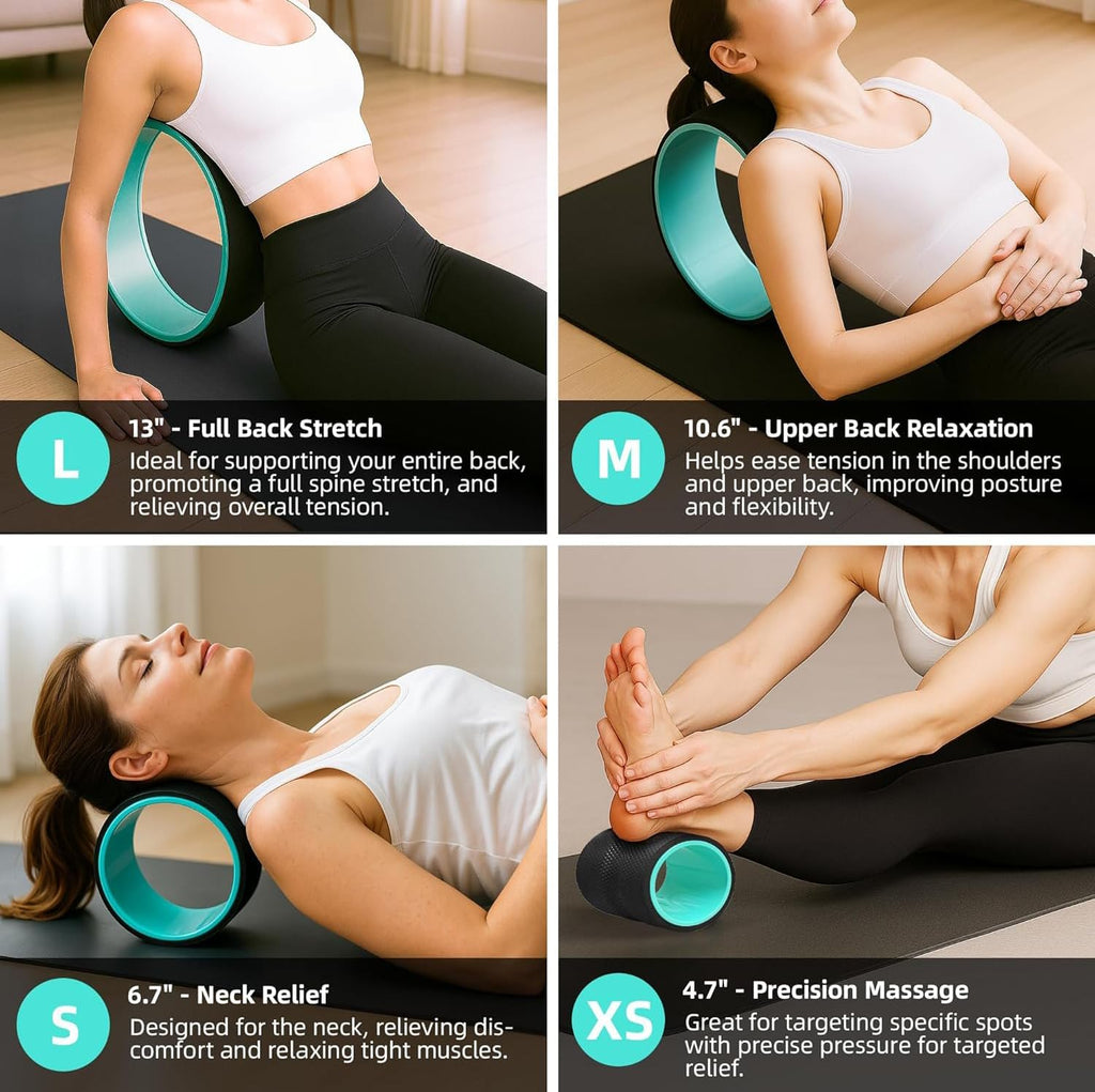 Ensemble de 4 rouleaux de yoga avec blocs – Artheva