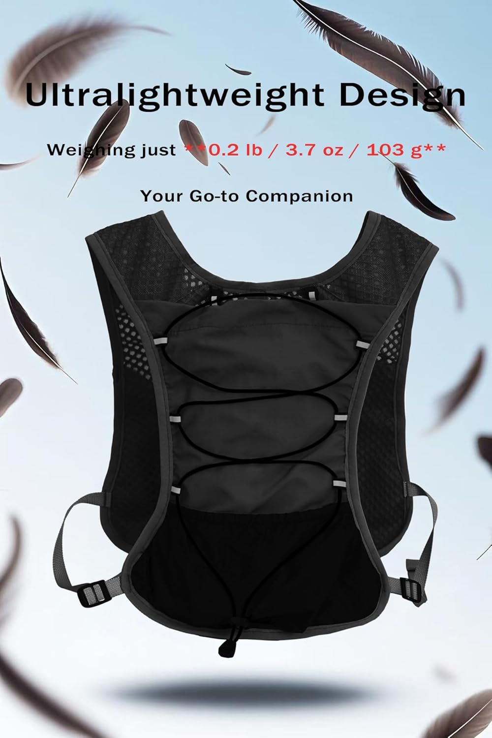 Gilet de Course Ultra-Léger avec Réservoir d'Eau de 2L – Dravien