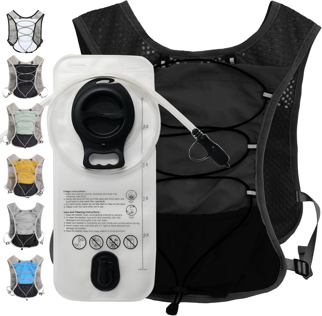 Gilet de Course Ultra-Léger avec Réservoir d'Eau de 2L – Dravien