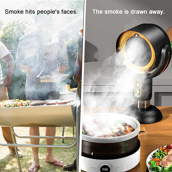 AetherVent™ | Hotte portable | Hotte de cuisine puissante et rechargeable | Idéale pour chaque espace et besoin de cuisson