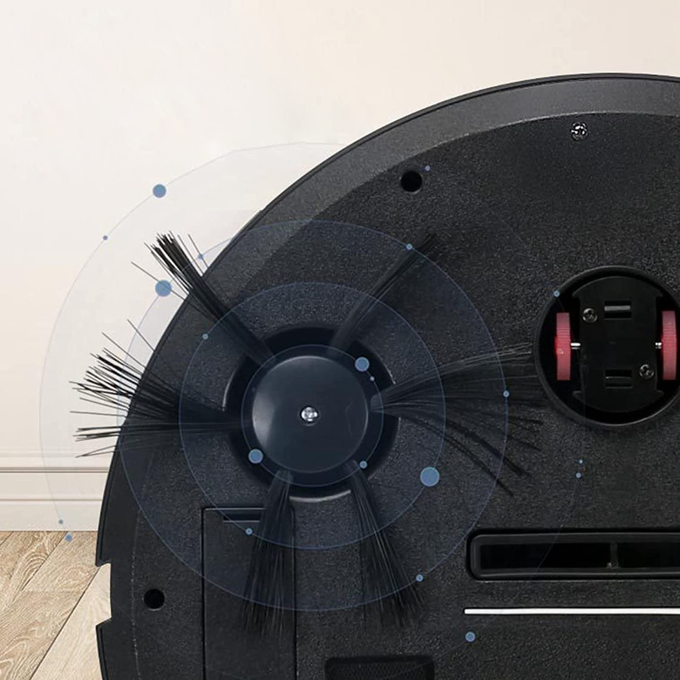 Aspirateur robot Cleanoro S6 | Compact & Intelligent | Pour poils d'animaux, sols durs & tapis | Autonomie de 2h