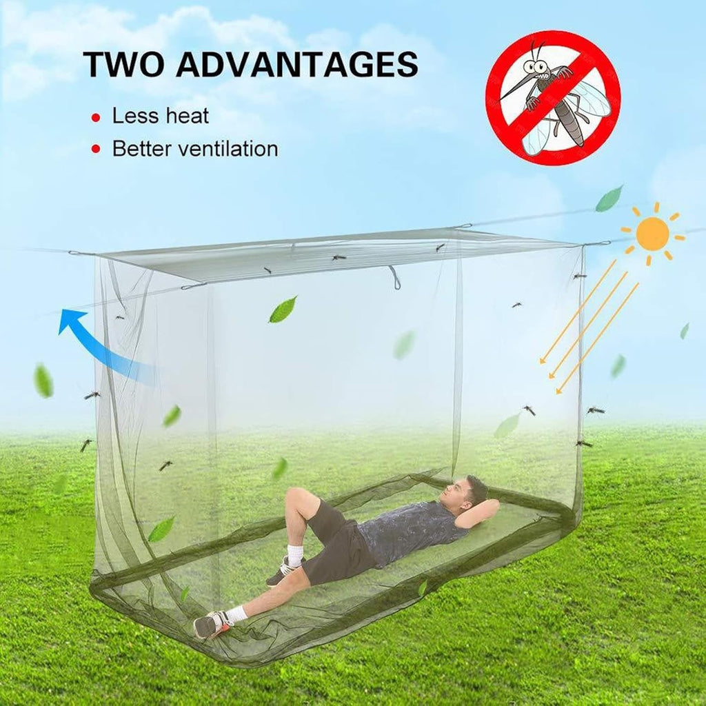 Toit rectangulaire extérieur avec filet anti-insectes – Ventora