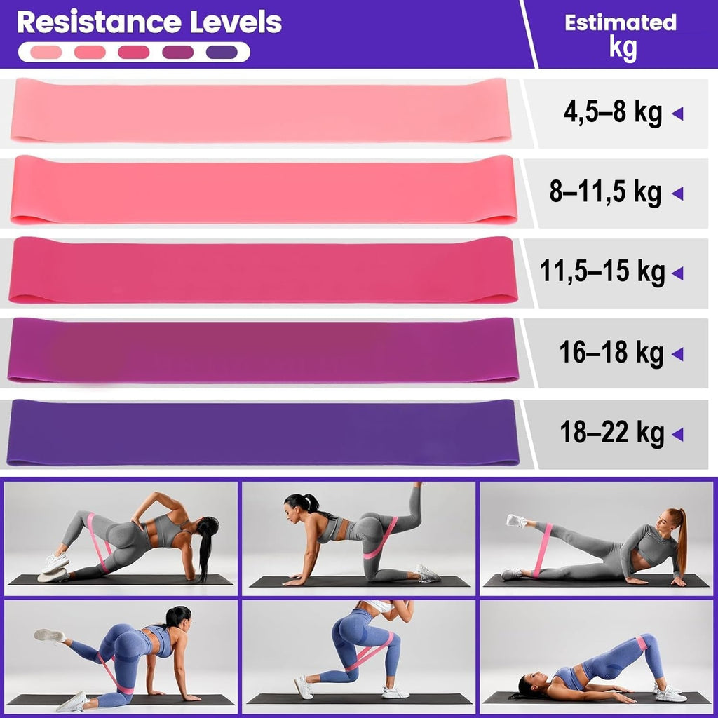 Ensemble de Pilates de 9 pièces pour un usage domestique avec un anneau, un ballon, des bandes et des chaussettes antidérapantes
