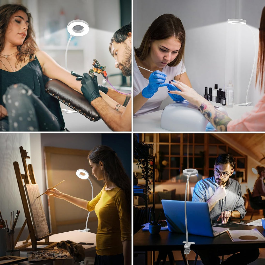 3 modes de couleur de la lampe de bureau LED avec bras flexible en forme de cygne – Selvara (1+1 GRATUIT)