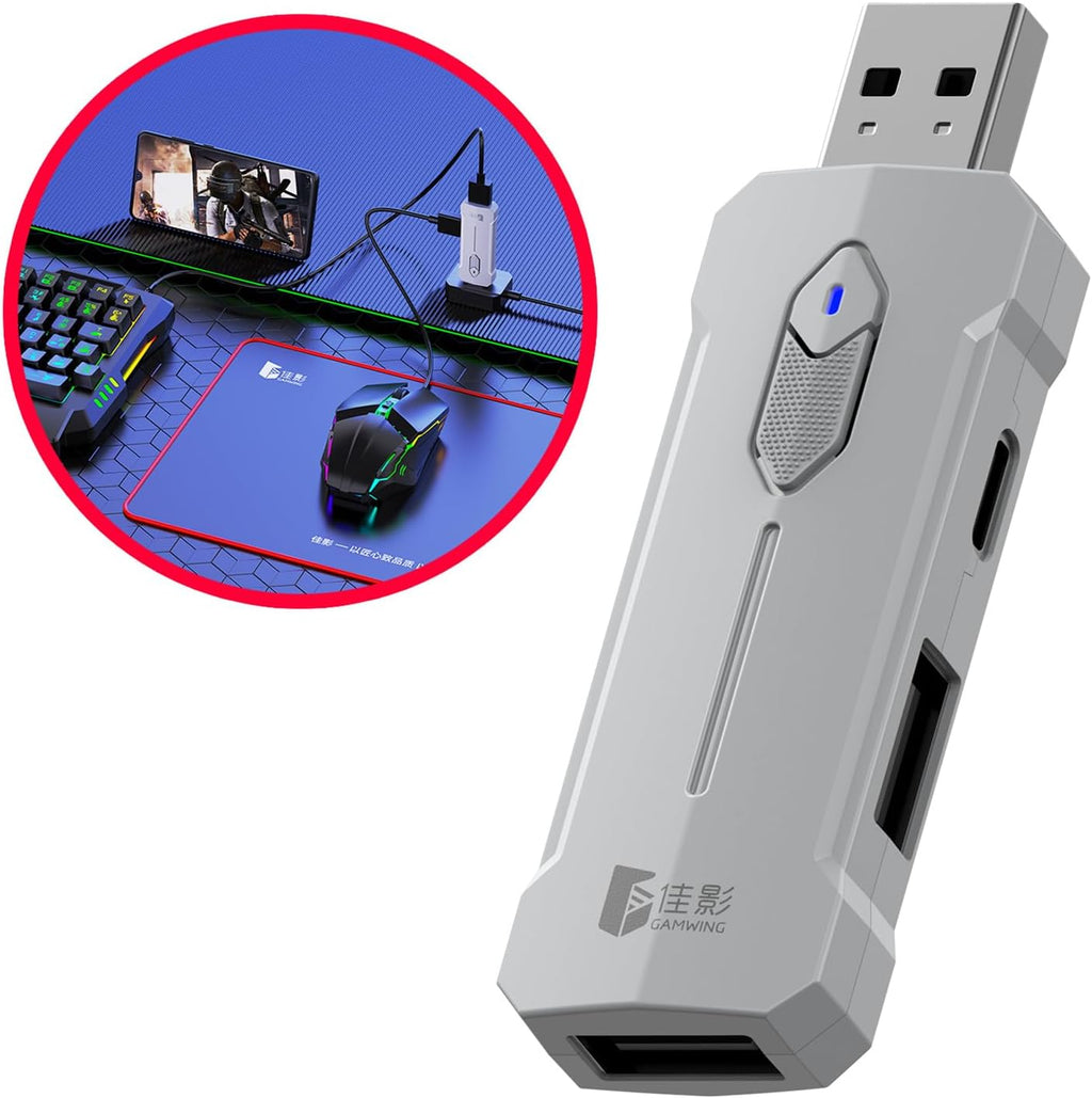 Clavier de jeu RGB et ensemble de souris - ensemble d'adaptateurs de contrôleur ergonomique - Zyvorn