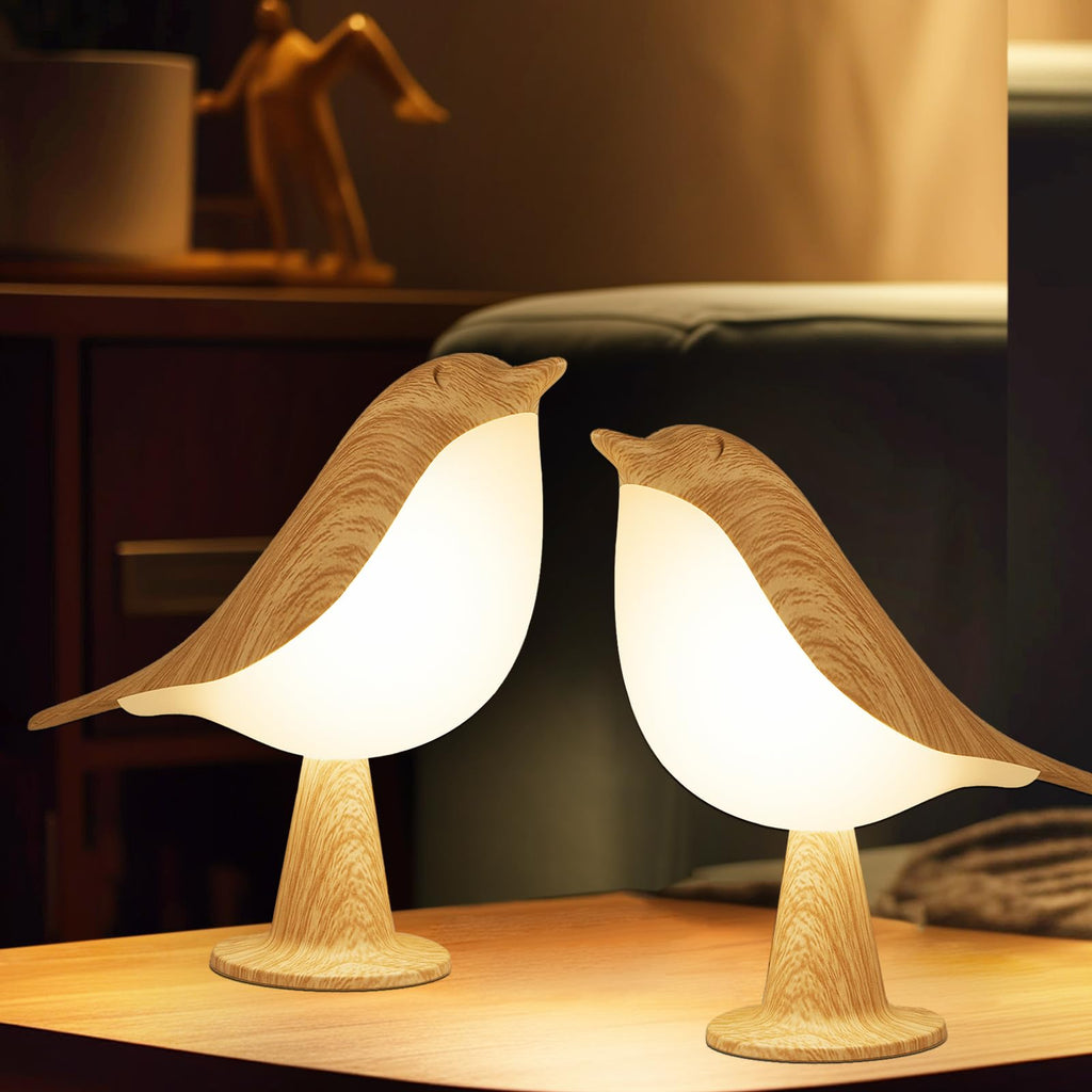 Vquand 2er-Pack Lampe de bureau pour enfants – Lampe de nuit rechargeable avec capteur tactile & 3 modes de couleur